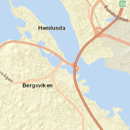 Bergsviken Street Map