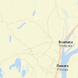 Pinega Street Map