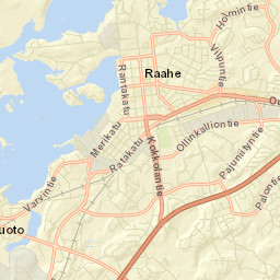 Raahe Street Map