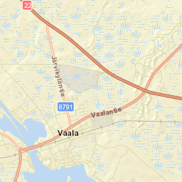 Vaala Street Map