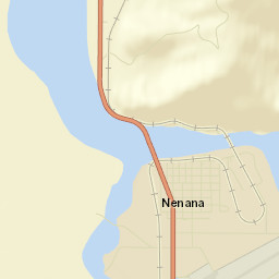 North Nenana Alaska Street Map