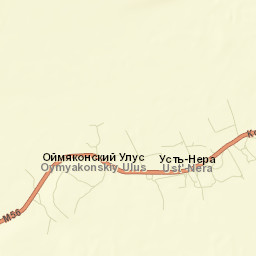 Ust-Nera Street Map