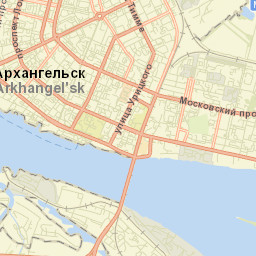 Arkhangel’sk Street Map