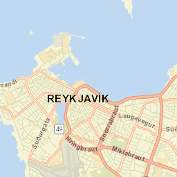 Reykjavík Street Map