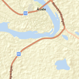 Åsele Street Map