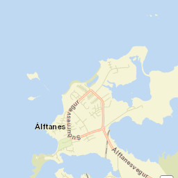 Álftanes Street Map