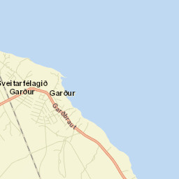 Garður Street Map
