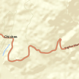 Chicken Alaska Street Map