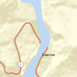 Dawson City Street Map