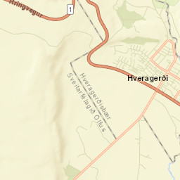 Hveragerði Street Map