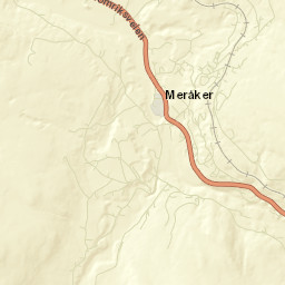 Meråker Street Map