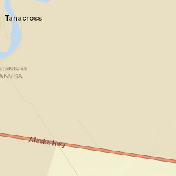 Tanacross Alaska Street Map