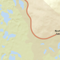 Northway Junction Alaska Street Map