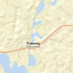 Povenets Street Map