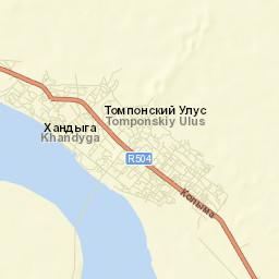 Khandyga Street Map