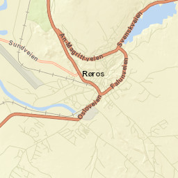 Røros Street Map