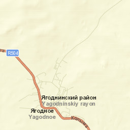 Yagodnoye Street Map