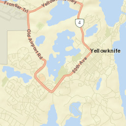 Yellowknife Street Map