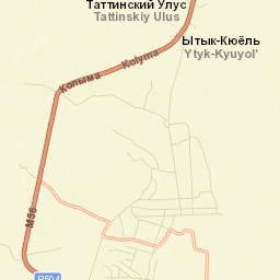 Ytyk-Kyuyël’ Street Map