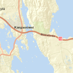 Kangasniemi Street Map