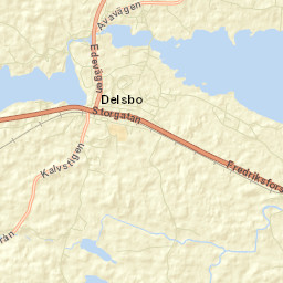 Delsbo Street Map