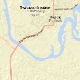 Pudozh Street Map