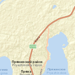 Pryazha Street Map