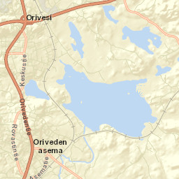 Orivesi Street Map