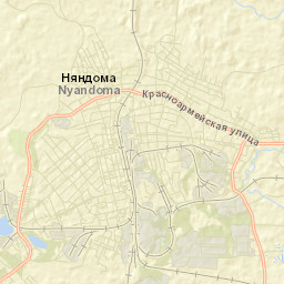 Nyandoma Street Map