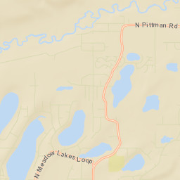 Meadow Lakes Alaska Street Map