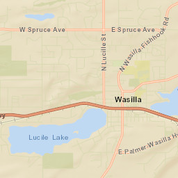 Wasilla Alaska Street Map