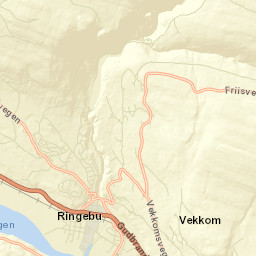 Ringebu Street Map