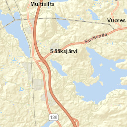 Vuores Street Map