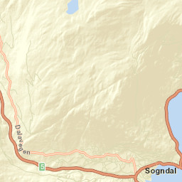 Sogndal Street Map