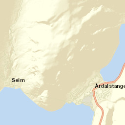 Årdal Street Map