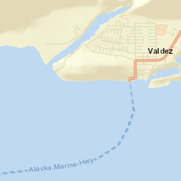 Valdez Alaska Street Map