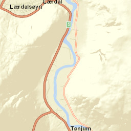 Lærdalsøyri Street Map
