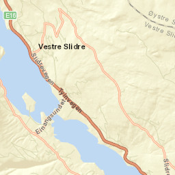 Vestre Slidre Street Map