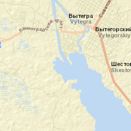 Vytegra Street Map