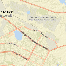 Nizhnevartovsk Street Map