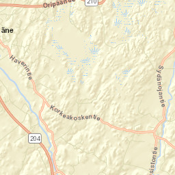 Yläne Street Map