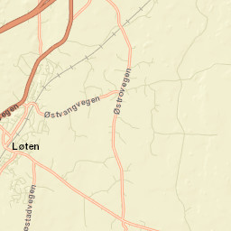 Løten Street Map