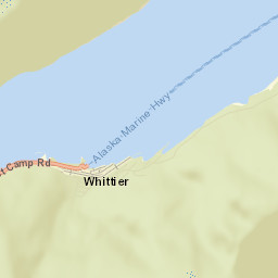 Whittier Alaska Street Map