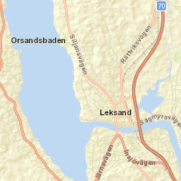 Leksand Street Map