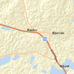 Bjursås Street Map