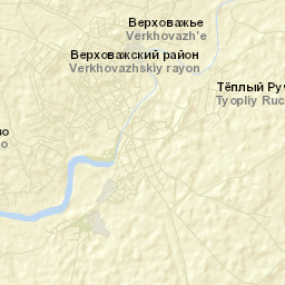 Verkhovazh’ye Street Map