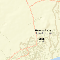 Lensk Street Map