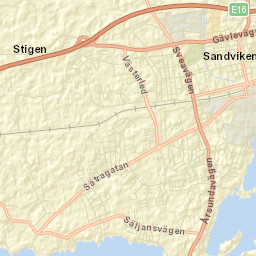 Sandviken Street Map