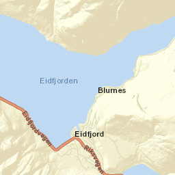 Eidfjord Street Map