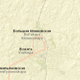 Vozhega Street Map